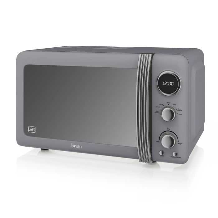 swan retro microwave black