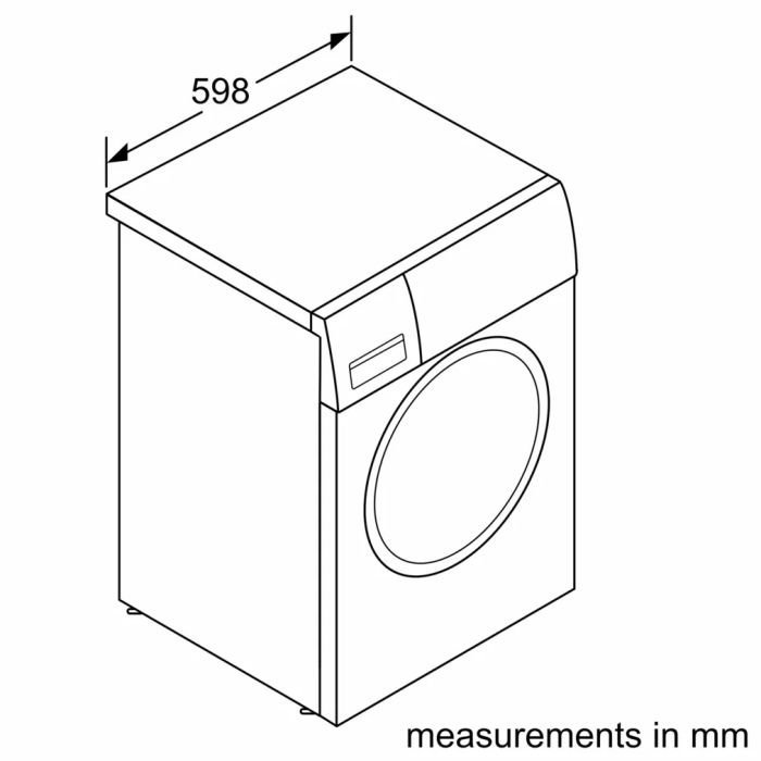 siemens washing machine dimensions