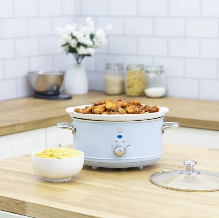 swan blue slow cooker