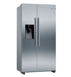 Bosch KAD93AIERG Serie 6 American Fridge Freezer Ice & Water & Homebar - Brushed Steel