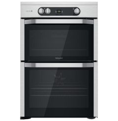 Hotpoint HDM67I9H2CX 60cm Double Oven Induction Electric Cooker - Inox