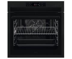 AEG BSE778380T Pyrolytic SteamCrisp Built In Single Oven - A++ Rated - Matte Black