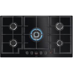 AEG HKB95450NB 88cm Gas Hob In Black