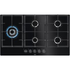 AEG HKB95820NB 86cm Gas Hob In Black