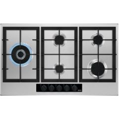 AEG HGB95522YM 86cm Gas Hob In Stainless Steel