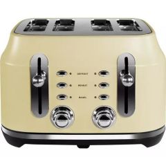 Rangemaster RMCL4S201CM Retro Style Toaster In Cream