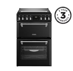 Stoves Richmond Deluxe 60DF 60cm Dual Fuel Mini Range Cooker - Black