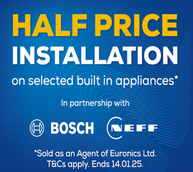 Bosch and Neff Half Price Installation